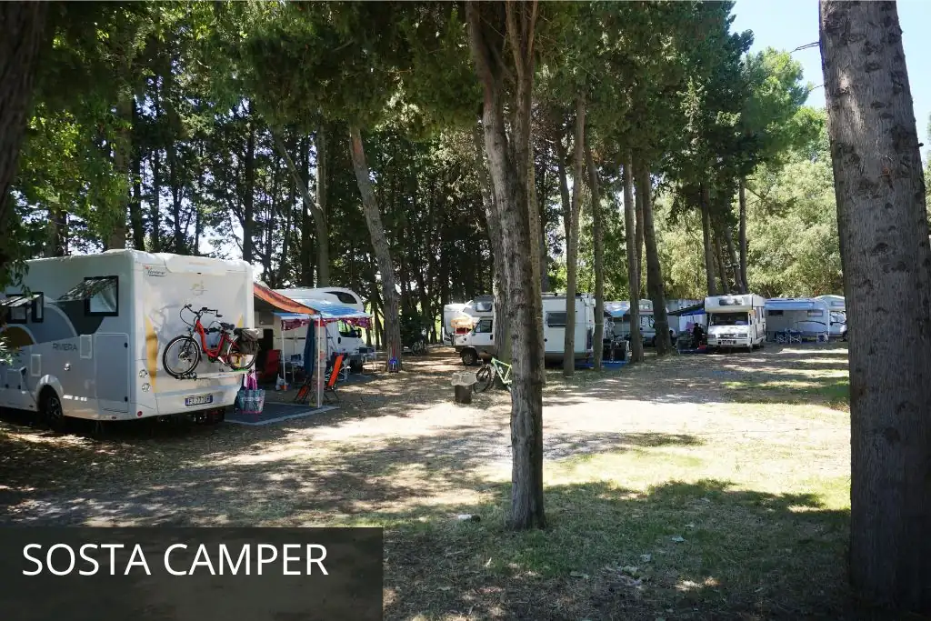 area sosta camper lido la macchia